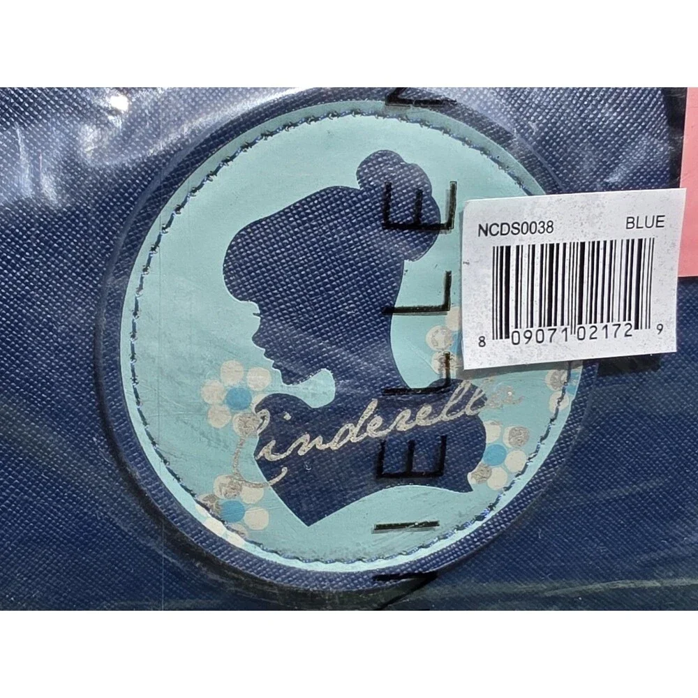 Danielle Nicole Disney Cinderella Baguette Shoulder Bag Blue NWT 11.5x5